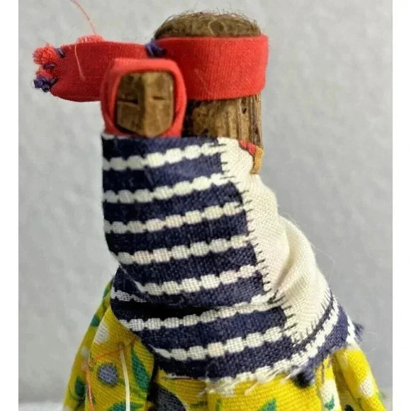 Tarahumara Wood Doll Mexican Folk Art Hand Carved - Picture 7 of 7